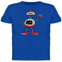 Smiješna majica robota doodle crtana majica muškaraca -imeon by thrutstock, muški medij