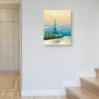 Umjetnička galerija remek -djela Paris Cities Canvas Art Print, 22 28