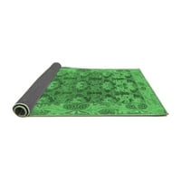 Ahgly Company Unutarnji pravokutnik Sažetak Smaragdno zeleno prostirke moderne površine, 3 '5'