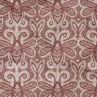pamučni poplin Keper tamno ružičasto-smeđi vijenac od tkanine s personaliziranim imenom tkanina za šivanje od