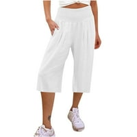 Aurouralne ženske hlače za čišćenje ženskih labavih hlača s širokim nogama visoki struk Ravne hlače povremene