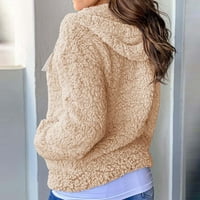 Jakne za žene kardigan s patentnim zatvaračem džemper s kapuljačom kaput s dugim rukavima casual kaput s kapuljačom