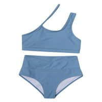 Binpure ženski bikini set, ljetni tenk s jednim ramenima + Donji set kupaći kostima