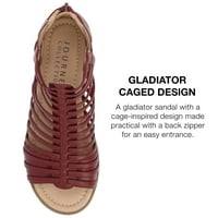 Kolekcija Journee Women Delilah Tru Comfort pjena široka širina gladijator Sliver klinaste sandale