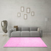 Moderni tepisi, u jednobojnoj ružičastoj boji, kvadrat od 3 inča