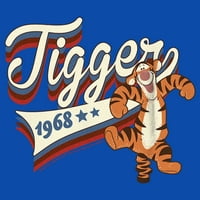Majica Vinnie Pooh za dječake u crvenoj, bijeloj i plavoj boji s tigrastim printom u kraljevsko plavoj boji Plus