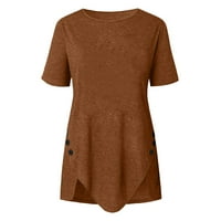 Majice kratkih rukava Ženske Ležerne ljetne majice modne odjevne bluze jesenska Moda slatke majice majica s okruglim