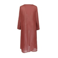 Rasprodaja haljina za žene Plus size šifonska Haljina Bez rukava s cvjetnim uzorkom okruglog vrata Mini uklopljena