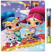 Nickelodeon Shimmer and Shine - plakat s ključnim umjetničkim zidom, 22.375 34