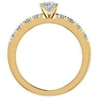 Zaručnički prstenovi za žene - Ovalni rez 18K zlato 1. CT GIA certifikat