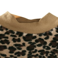 Avamo mališani mekani leopard tisak proljetne odjeće Beam odijelo za noge odijelo djevojke posada za vrat odjeća