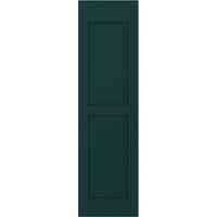 Ekena Millwork 18 W 33 h Americraft Dvije jednake povišene vanjske ploče s pravim drvenim rolerima, termalno zeleno