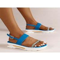 SANVIGLOR Žene sandale klinaste platforme s platforma sandala udobnost cipela vanjska anti-klizač remen za gležnjeve