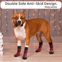 Pamučne čarape za kućne mačke i pse s protukliznim dnom, pletene čarape s printom, jesensko-zimske tople čarape,