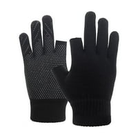 Zimske rukavice Tople za trčanje, planinarenje, ribolov, otporne na vjetar, otvaranje s dva prsta, rukavice za