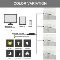 Jedinstveni prijedlozi Jednobojni Print minimalizam perive jastučnice Kraljica bijela 4 komada