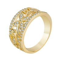 Zaručnički prsten obložen titanom, vjenčani prsten, zaručnički prsten od zlata