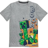 Minecraft Boys grafičke majice s kratkim rukavima, veličine 4-18