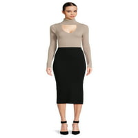 Paris ženska haljina za džemper za tijelo s izrezanim, veličine xs - xxl