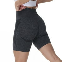 Ženske biciklističke kratke hlače visokog struka za kontrolu trbuha, elastične joga hlače, kratke hlače za vježbanje