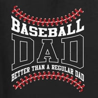 Muška majica, Baseball Tata bolji od običnog Oca, za Dan očeva, crna, velika