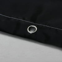 Zavjesa za tuširanje od tkanine s oznakom kruna, komplet za uređenje kupaonice s kukama, vodootporan, crno-bijeli
