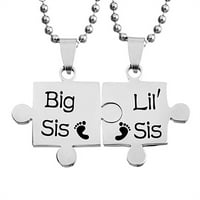 Kreativne zagonetke u bandu koje nadopunjuju Set ogrlica sa šarmom za sestre