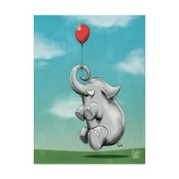 Zaštitni znak likovne umjetnosti 'Dream Big Elephant' platno umjetnost od strane tvornice zablude