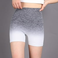 Ženske fitness kratke hlače visokog struka s uvlačenjem trbuha, prozračne, s postupnom brzinom kretanja, suhe