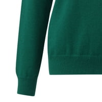 Ženski džemperi, pleteni kaput, ženski džemper s dugim rukavima i donji dio vrata, pamučni pulover, labavi Pleteni