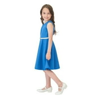 Djeca mališana djevojčice proljetni ljetni tisak ruffle bez rukava princeza haljina djevojke 5t haljina mačja