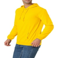 Jedinstvena ponuda za muške kapuljače dukserice duge rukave solidne pulovera za izvlačenje