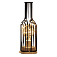 Stolne svjetiljke, Ukrasna svjetiljka u obliku metalne boce vina, bežična svjetiljka na baterije za zaštitu od