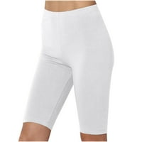 Ženske Capri tajice, Ženske casual Capri hlače do koljena za vježbanje, ljetne joga hlače visokog struka, mekane