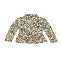Traper jakna s leopard printom za bebe i djevojčice, veličine 12m-5t