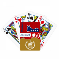 Amblem američkog magarca demokrata Kraljevski Flash poker kartaška igra
