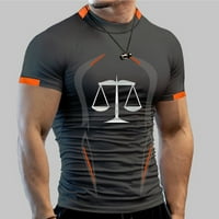 Muške ljetne visokoelastične prozračne sportske uske majice kratkih rukava s brzim sušenjem za fitness, Muške
