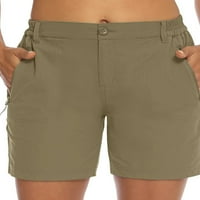 Luxplum Žene casual Bermuda kratke hlače Solidne boje Ljetne kratke hlače Elastični struk Sport Sport kratka s