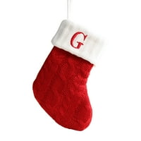 Božićne čarape vintage stil tkanje slova ispis kamin xmas stablo viseće čarape za božićni poklon