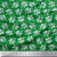 Zeleni pamučni veo tkanina U obliku listova i cvijeća u obliku umjetnosti u obliku listova i cvijeća