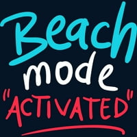 Način na plaži Aktivirani ljetni odmor putovanja muški mornarsko plavi grafički tenk Top - Dizajn od ljudi 2xl