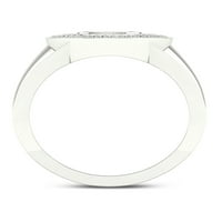 Imperial 1 6CT TDW Diamond 10k muški prsten od bijelog zlata