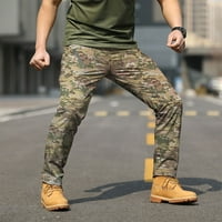 Hanas muške hlače hlače Kamuflažne hlače kombinezon višestruke i nošenje i trening hlače sive xl