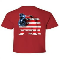 Majica američke zastave buldoga za mlade Dan neovisnosti, majica američkog buldoga za dječake, dječji pokloni,