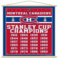 Montreal Canadiens zidni plakat s magnetskim okvirom, 22.375 34