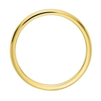 18-karatni polukružni prsten od žutog zlata od 18 karata