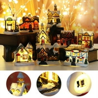 Ekološki prihvatljivi Božićni ukrasi šarmantni svijetli Božićni minijaturni dekor od smole za dom