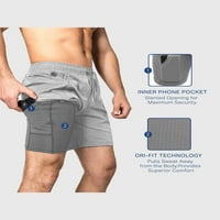 Muške Brzosušeće sportske kratke hlače s džepom s patentnim zatvaračem