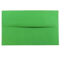 Papir i omotnica omotnice za pozivnice u boji, 1/2, reciklirane zelene, kutija za volumen 250g