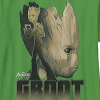 Majica za dječake Ba: Ba s portretom Groota i grafikom Kellie Green Plus Size